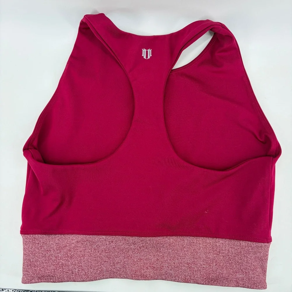 Eleven by Venus Williams Womens XL Magenta‎ Racerback High Neck Sports Bra Tank